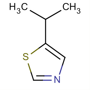 Structure of Thiazole, 5-(1-methylethyl)-