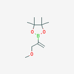 Structure of 2-(3-methoxyprop-1-en-2-yl)-4,4,5,5-tetramethyl-1,3,2-dioxaborolane