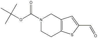 Structure of tert-butyl 2-formyl-6,7-dihydrothieno[3,2-c]pyridine-5(4H)-carboxylate