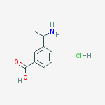 Structure of 3-(1-AMinoethyl)benzoic acid hydrochloride