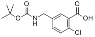 Structure of 5-(BOC-AMINO)METHYL-2-CHLORO-BENZOIC ACID