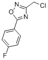 3-(CHLOROMETHYL)-5-(4-FLUOROPHENYL)-1,2,4-OXADIAZOLE结构式
