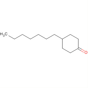 Chemical structure of Cyclohexanone, 4-heptyl-