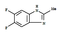 Structure of 1H-Benzimidazole,5,6-difluoro-2-methyl-