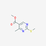 Structure of METHYL 4-METHYL-2-(METHYLSULFANYL)-5-PYRIMIDINECARBOXYLATE