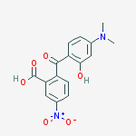 Structure of 2'-CARBOXY-4-DIMETHYLAMINO-2-HYDROXY-4'-NITROBENZOPHENONE