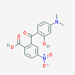 Structure of 2'-CARBOXY-4-DIMETHYLAMINO-2-HYDROXY-5'-NITROBENZOPHENONE