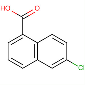 1-Naphthalenecarboxylic acid, 6-chloro-结构式