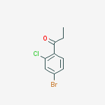 Structure of 1-(4-bromo-2-chlorophenyl)propan-1-one