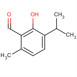 2-hydroxy-3-isopropyl-6-methylbenzaldehyde结构式