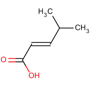 Structure of 2-Pentenoic acid, 4-methyl-, (2E)-