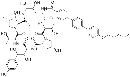 Structure of Anidulafungin
