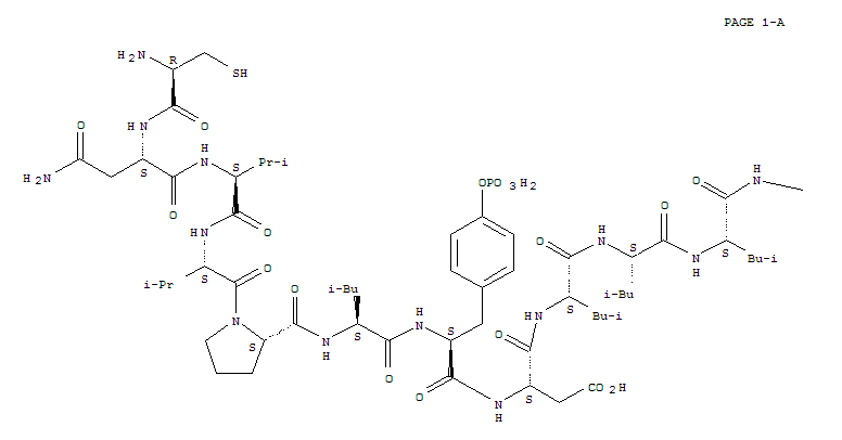 Structure of CYS-ASN-VAL-VAL-PRO-LEU-TYR(PO3H2)-ASP-&