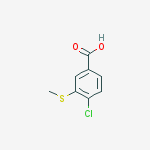 Chemical structure of 4-Chloro-3-(methylthio)benzoic acid