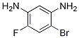 2-Bromo-4-fluorobenzene-1,5-diamine结构式