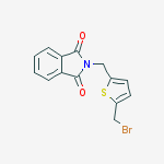 2-(BROMOMETHYL)-5-(PHTHALIMIDOMETHYL)THIOPHENE结构式