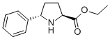 Structure of L-Proline, 5-phenyl-, ethyl ester, trans-