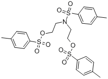 Structure of N,N-BIS[2-(P-TOLYLSULFONYLOXY)ETHYL]-P-TOLUENESULFONAMIDE
