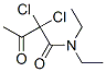 Structure of 2,2-dichloro-N,N-diethyl-3-oxobutyramide