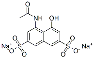 Structure of disodium 4-(acetylamino)-5-hydroxynaphthalene-2,7-disulphonate