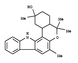 [2]Benzopyrano[4,3-a]carbazol-2-ol,1,2,3,4,4a,5,13,13c-octahydro-2,5,5,7-tetramethyl-, (2a,4ab,13ca)-(-)-结构式