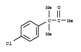 Structure of 3-(4-chlorophenyl)-3-methylbutan-2-one