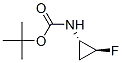 Structure of CARBAMIC ACID (2-FLUOROCYCLOPROPYL)-,TERT-BUTYL ESTER,(1S-TRANS)-