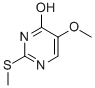 Structure of 5-methoxy-2-(methylthio)pyrimidin-4-ol ,97%