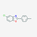 Benzoxazole, 5-chloro-2-(4-methylphenyl)结构式
