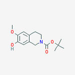 Tert-butyl 7-hydroxy-6-methoxy-3,4-dihydro-1h-isoquinoline-2-carboxylate结构式