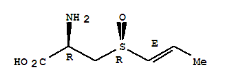 Structure of alanine, 3-[(1E)-1-propen-1-ylsulfinyl]-