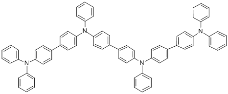 N,N′-二(苯基)-N,N′-二(4′-(N,N-二(苯基 胺基)-4-联苯基)联苯胺结构式