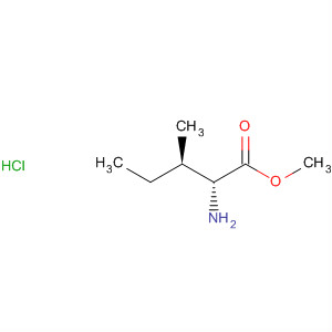Structure of D-Isoleucine, methyl ester, hydrochloride