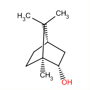 (1S,4S)-1,7,7-Trimethylbicyclo[2.2.1]heptan-2β-ol结构式