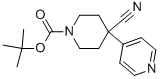 Structure of 1-Boc-4-cyano-4-(4-pyridinyl)-piperidine