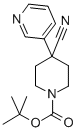 Structure of 1-Boc-4-cyano-4-(3-pyridinyl)-piperidine