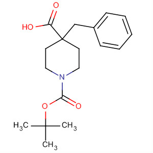 Structure of N-BOC-4-BENZYL-4-PIPERIDINECARBOXYLIC ACID