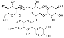 CYANIDIN 3-SOPHOROSIDE-5-GLUCOSIDE结构式