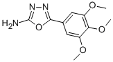 Structure of 5-(3,4,5-trimethoxyphenyl)-1,3,4-oxadiazol-2-amine