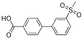 Structure of 3'-Methanesulfonyl-biphenyl-4-carboxylic acid