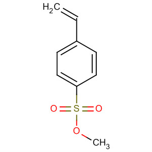Structure of Benzenesulfonic acid, 4-ethenyl-, methyl ester