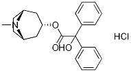 Structure of 1alphaH,5alphaH-Tropan-3alpha-ol benzilate (ester) hydrochloride