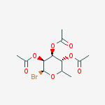 Structure of ACETOBROMOFUCOSE