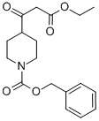 Structure of 3-OXO-3-(1-CBZ-PIPERIDIN-4-YL)-PROPIONIC ACID ETHYL ESTER
