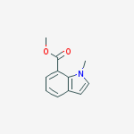 Structure of METHYL 1-METHYL-7-INDOLECARBOXYLATE