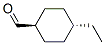 Chemical structure of CYCLOHEXANECARBOXALDEHYDE,4-ETHYL-,TRANS-