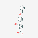Structure of 3-methoxy-4-(4-phenylmethoxyphenyl)benzoic Acid