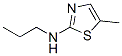 Structure of 2-Thiazolamine,  5-methyl-N-propyl-