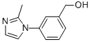 (3-(2-METHYL-1H-IMIDAZOL-1-YL)PHENYL)METHANOL结构式