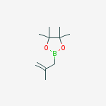 Structure of 4,4,5,5-tetramethyl-2-(2-methylprop-2-enyl)-1,3,2-dioxaborolane